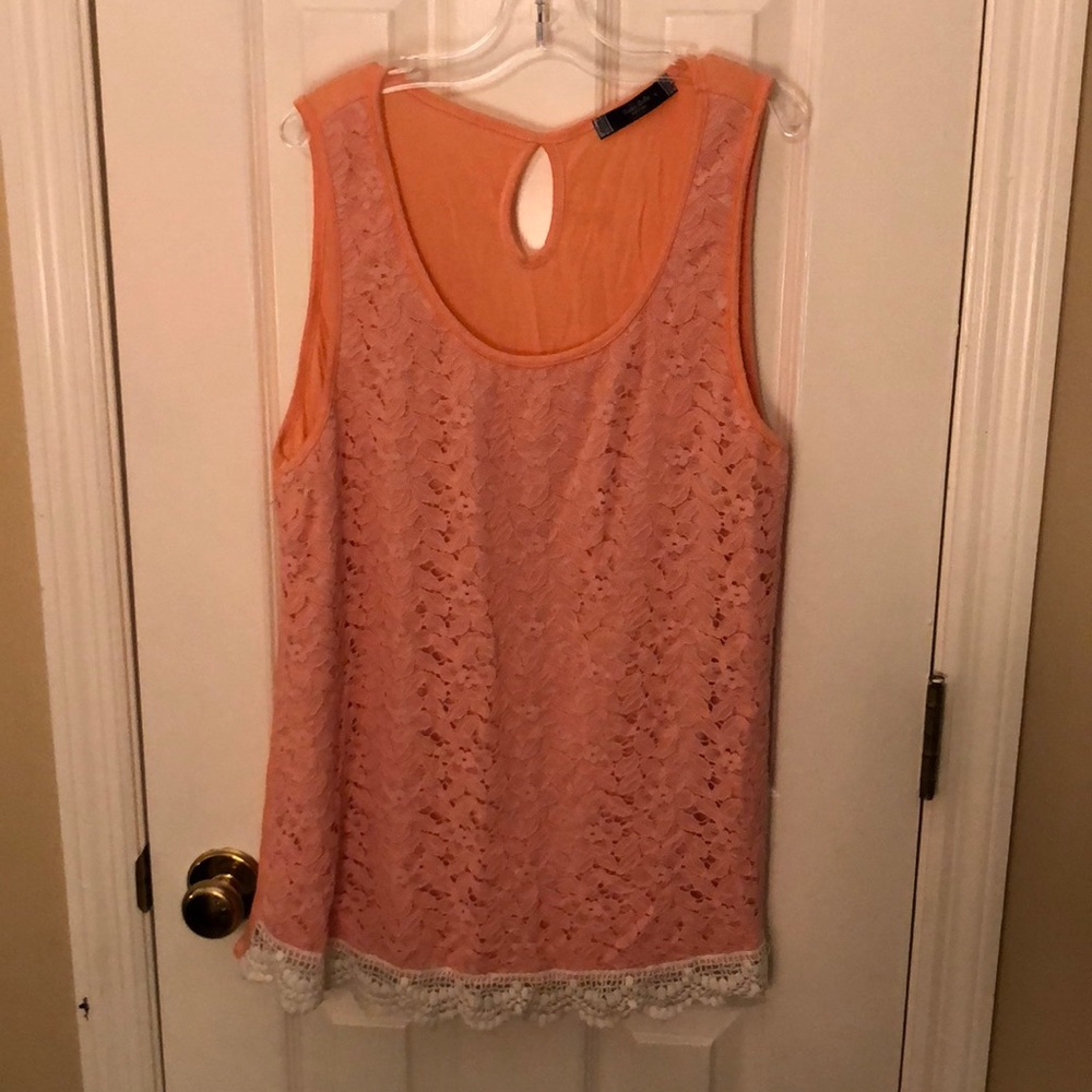 Maternity Sz L Tutta Bella Peach Top